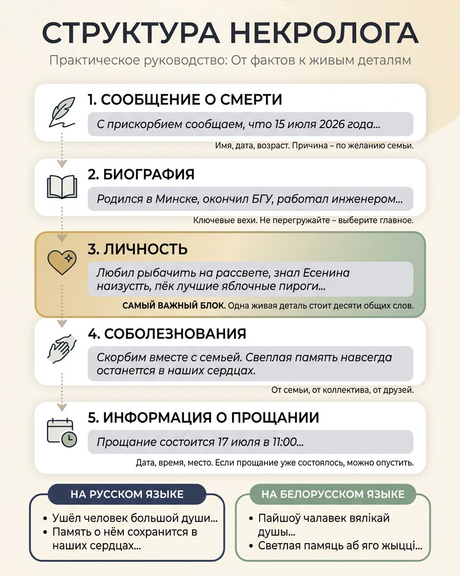 Структура некролога